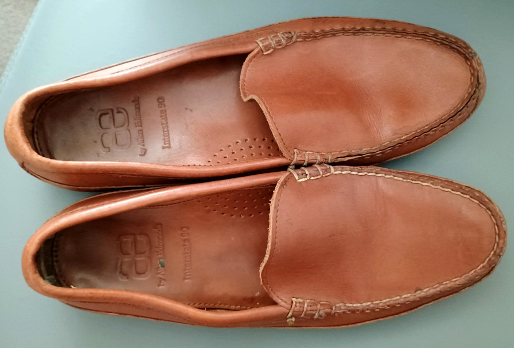 Allen Edmonds Brown Leather Driving Moccasins Loafers Slip-On Yacht Shoes 10B